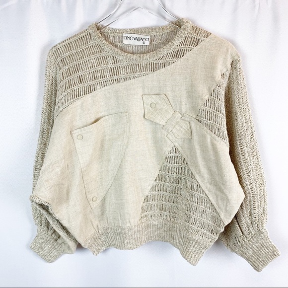 Vintage Sweaters - Vintage Dino Valiano Crochet Sweater 6